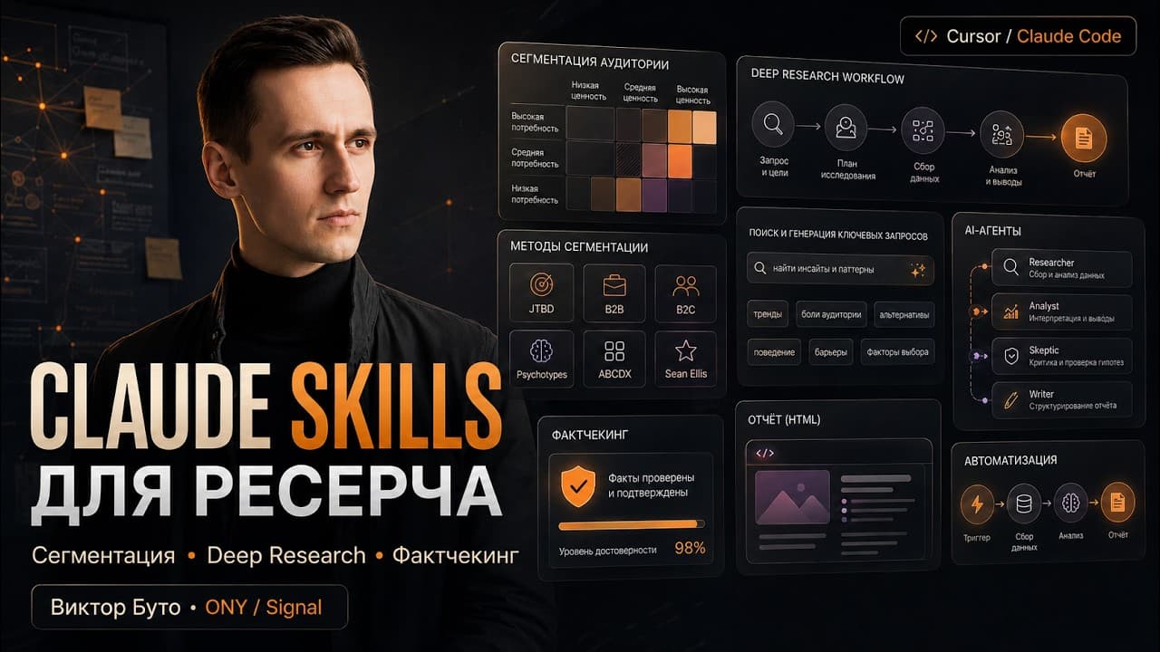 Как Claude Skills заменяют рутину ресерчера